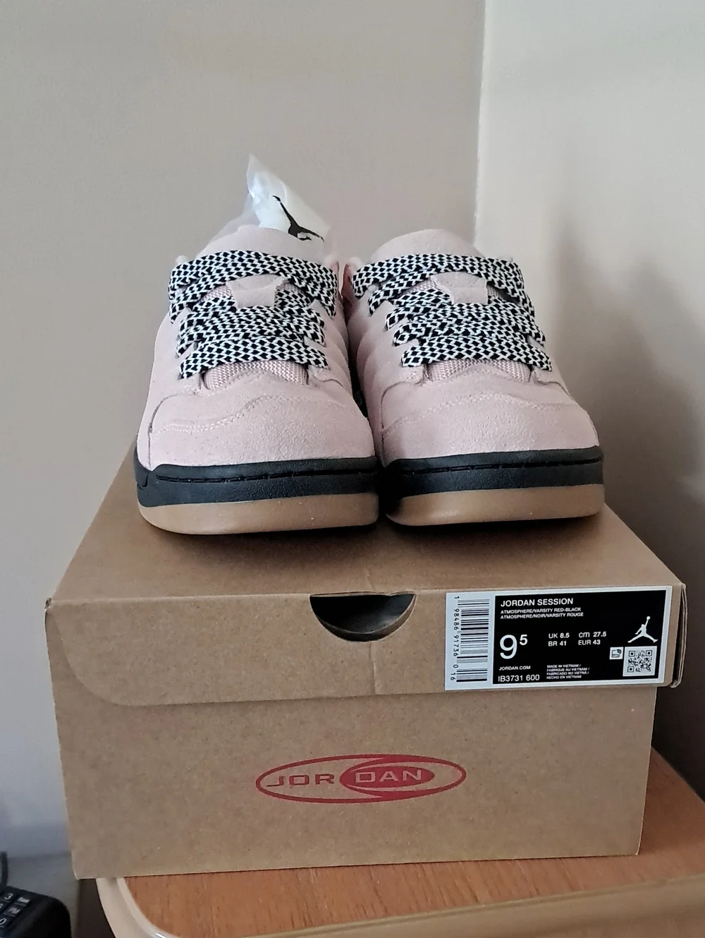 Air Jordan Session Men's Shoes Suede Sneakers  Various Sizes Atmosphere/ Black